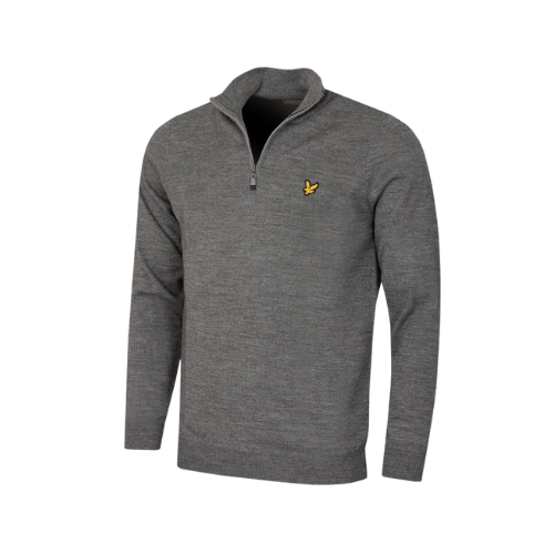 Lyle & Scott Golf Core 1/4 Zip Merino - Grey - SA GOLF ONLINE
